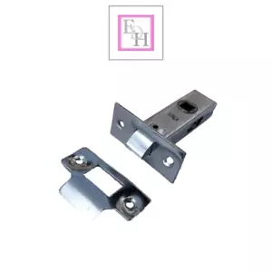 Vernickelte Einsteckrohrriegelung 2,5" 63 mm Innentürschnäpper Packungen - Bild 1 von 7