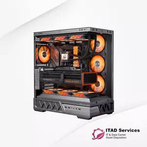 YAWYORE PARALLEL WORLD-BLACK-ATX Gaming PC ATX Medium Tower Computer Case - Afbeelding 1 van 8