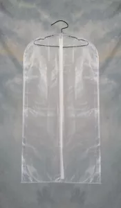 Clear New Suit Dress Garment Bag Cover Protection w/ Hanger - Picture 1 of 1