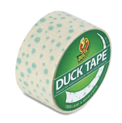 Irregular Dot duct tape roll Duck Brand NIP 1.88" x 10 yd DISCONTINUED - image 1 of 2