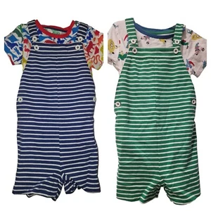 Ex Boden Dungaree Outfit Set Boys Girls Summer 0-4 Years NEW - Picture 1 of 19
