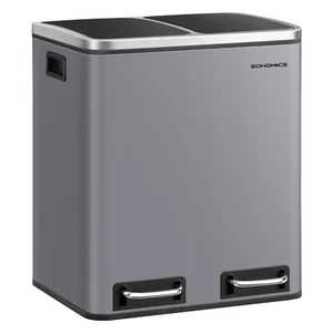 Mülleimer Küche, 2 x 15 Liter, Mülltrennsystem 2Fächer, Abfalleimer LTBDE030G01 - Bild 1 von 7