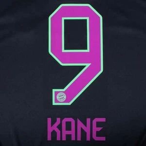Juego de nombres visitante Kane # 9 Bayern Munich 23/24/púrpura - Imagen 1 de 2
