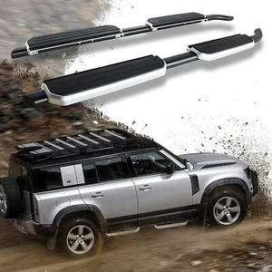 Fits for LR Defender 110 4D L851 2020 2021 2022 Side Step Nerf Bar Running Board - Picture 1 of 6