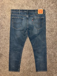 Levi's 502 Regular Fit Tapered Leg Blue Denim Jeans Men's 40x29 - Picture 1 of 2