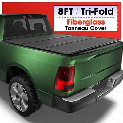 Cubierta rígida Tonneau de 8 ft 3 pliegues para camioneta Dodge Ram 1500 2500 3500 2003-2025 Foto 1 de 4