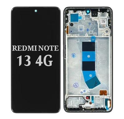 Xiaomi Redmi Note 13 4G Display Touchscreen Bildschirm Rahmen Schwarz - Bild 1 von 4
