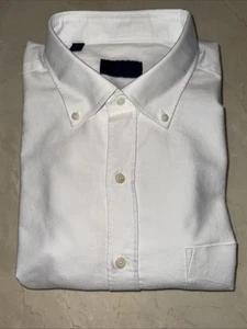 DAVID DONAHUE MENS WHITE COTTON BUTTON DOWN DRESS/CASUAL SHIRT XL (17/35) $145 - Picture 1 of 11