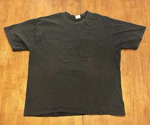 Camiseta vintage BVD con ribete bolsillo XL negra - Imagen 1 de 6