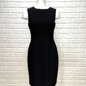 Tommy Hilfiger Sheath Dress Womens 4 Black Sleeveless Knee Length - Picture 1 of 8