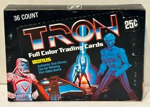 1981 Tron The Movie Full Color Vintage FULL 36 Pack Trading Card Box Donruss - Picture 1 of 8