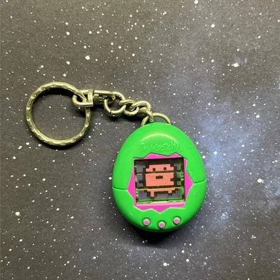 Vintage*Tamagotchi*Green Keychain* McDonalds Happy Meal Toy*1997* Bandai*Working - Image 1 of 4
