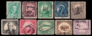 USA Scott 692-701 (1931) gebraucht G-F M - Bild 1 von 1