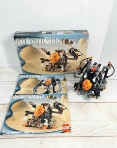 Lego Bionicle 8556 BOXOR Vehicle & NUPARU Matoran 100% with 2 Manuals & Box 2002 - Picture 1 of 19