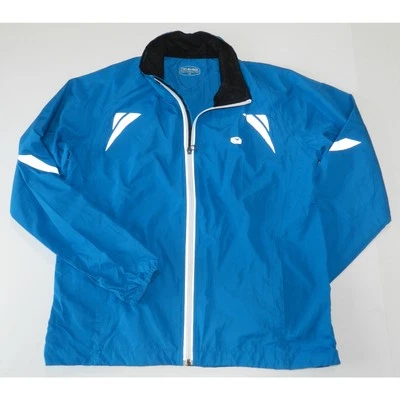 Sugoi cycling Jacket Windbreaker mens Size Large Teal reflective full zip (nn53) — 第 1/4 张图片