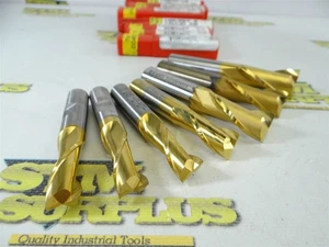 7 NUEVOS FRESAS DE EXTREMO DE FLAUTA HSS + ESTAÑO 2 13 MM 9/16" 17 MM Y 13/16" HTC & QUINCO - Imagen 1 de 9