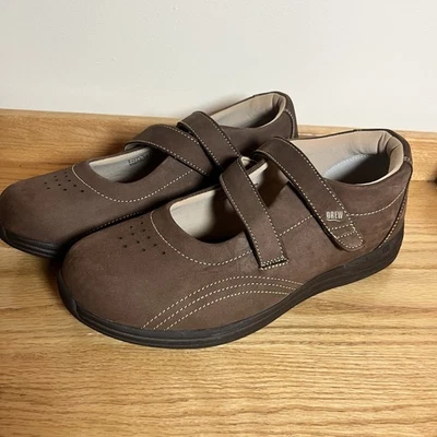 Zapatos Drew Ortopédicos Mary Jane Cuero Marrón Confort Diabético 9.5 WW Ancho Foto 1 de 4
