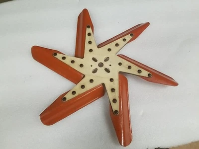 Ventilador de refrigeración vintage naranja fibra de vidrio FLEX-A-LITE Baldwin Motion 18  Foto 1 de 4