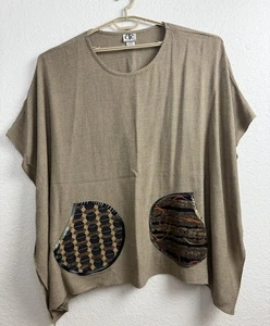 Carol Turner Collection Tunic Womens Plus Size OS Boho Hippie Artsy Lagenlook - Picture 1 of 14