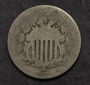 1867 Shield Nickel Lot 2942A - Picture 1 of 2