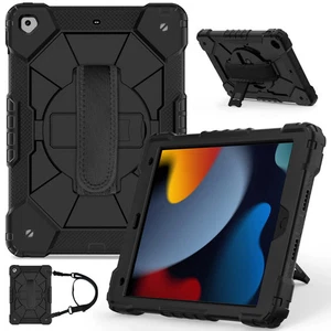 For iPad10.2 2019/2020/2021 Stand Cover For iPad 7th 8th 9th With Shoulder Strap - Picture 1 of 34