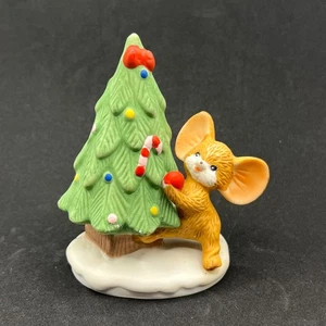 Vintage Homco Weihnachtsbaum und Maus Figur #8905 Weihnachtsdeko - Bild 1 von 9