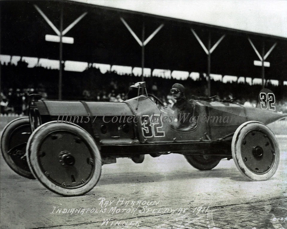 FOTO 8X10 RAY HARROUN 1911 PRIMERA INDY 500 GANADORA CARRERAS AUTOMÁTICAS Foto 1 de 1