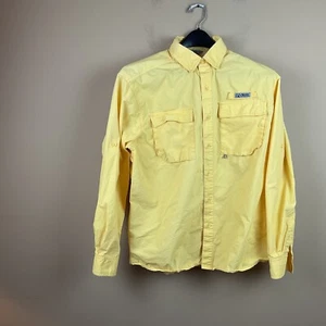 Gander mountain guide series Fishing Shirt men’s L yellow LS cotton - Picture 1 of 11