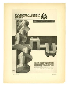 1929 Max Burchartz COLLOTYPE PhotoMontage BAUHAUS New Typography Advertising Fol - Bild 1 von 1