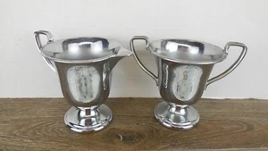 Vintage Farberware Stainless Cream And Sugar Set NO Lid Two Piece Set - Picture 1 of 6
