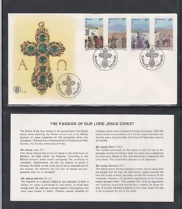 SOUTH AFRICA BOPHUTHALSWANA 1982 FDC EASTER JESUS + CARD + CACHET - Picture 1 of 1