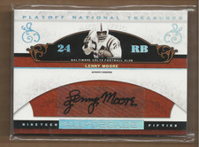 2007 Playoff National Treasures All Decade Signature #LM Lenny Moore Auto /99
