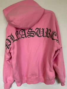 PLEASURES HOODIE SWEATSHIRT IN PINK MENS SIZE L LARGE NWOT - Picture 1 of 5