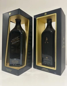 Johnnie Walker Black Label Centenary + Anniversary Limited Edition Release Pair - Picture 1 of 6
