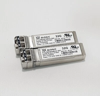 Lot of 5 Qlogic FTLF8532P4BNV-QM 32G 850nm Optical Transceiver Module - Image 1 of 2