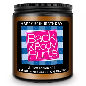 50. Geburtstag Geschenke für Sie Ihn, Happy 50th Birthday Kerze Geschenke für Frauen Männer, F - Bild 1 von 12