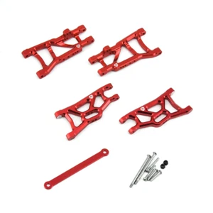 NEW Powerhobby Aluminum Front / Rear Suspension A-Arms Red FOR Traxxas Slash 2WD - Bild 1 von 3