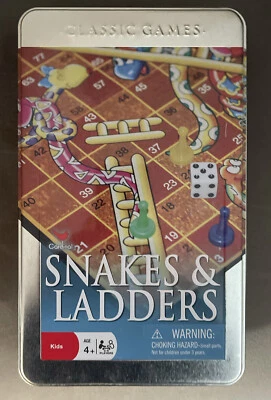Cardinal Classic Games Snakes and Ladders in Tin Container - Image 1 of 2