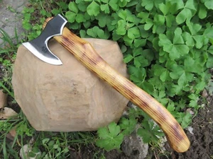 WROUGHT 0,80Lbs CAMPING BUSHCRAFT AXE HEAD VIKING TOMAHAWK HATCHET HUNTING TOOL - Picture 1 of 10