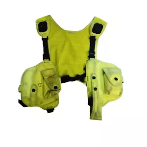 Arnés de hombro de servicio abierto protección equipo de alta visibilidad soporte bolsas policía (B - Imagen 1 de 6