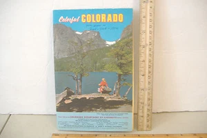 ~COLORFUL COLORADO ~FOLD-OUT BROCHURE~ISSUED 1960 DEPARTMENT OF HIGHWAYS~ - Picture 1 of 12