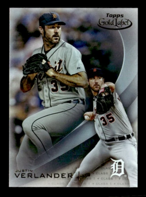 2016 Topps Gold Label #92 Justin Verlander Class 1 - Image 1 of 2