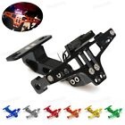 Cnc Rear License Plate Mount Holder With For Suziki Gsxr600/750/1000/1300 Sv650