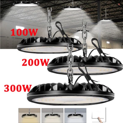 UFO LED Hallenbeleuchtung Hallenleuchte Werkstatt Industrie High bay Strahler - Bild 1 von 4