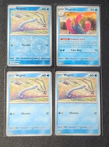 3x Wiglett 052/182 (1 reverse holo) & 1x Wugtrio 053/182 Paradox Rift NM - Bild 1 von 1