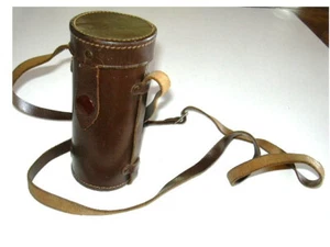Vintage Brown Leather LEICA Camera Lens Case 5 7/8" x 2 3/8" - Picture 1 of 8