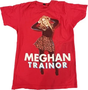 MEGHAN TRAINOR CONCERT SHORT SLEEVE CREW NECK T Shirt Red Variant Size M - EUC - Picture 1 of 3