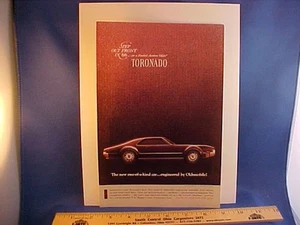 vintage original 1966 Oldsmobile Toronado full-color advertisement--'66 Olds - Picture 1 of 1