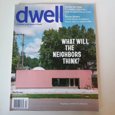 Dwell Modern Home Magazine Pink House Indiana Princeton Green House Nov-Dec 2022 - Image 1 of 4