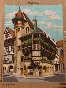 Royal Paris Pfister House Germany. Large. Vintage Tapestry Canvas 48 x 62 cms - Picture 1 of 3